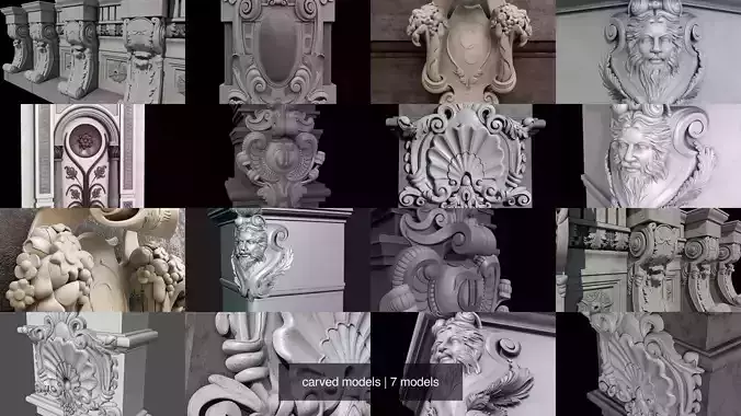 carved models
