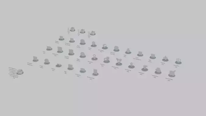 Emoji Statues Symbols Megapack 3D print model