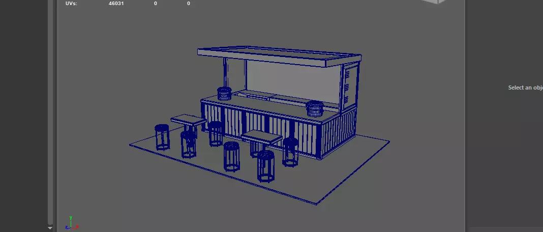 Container cafe  3D model_15
