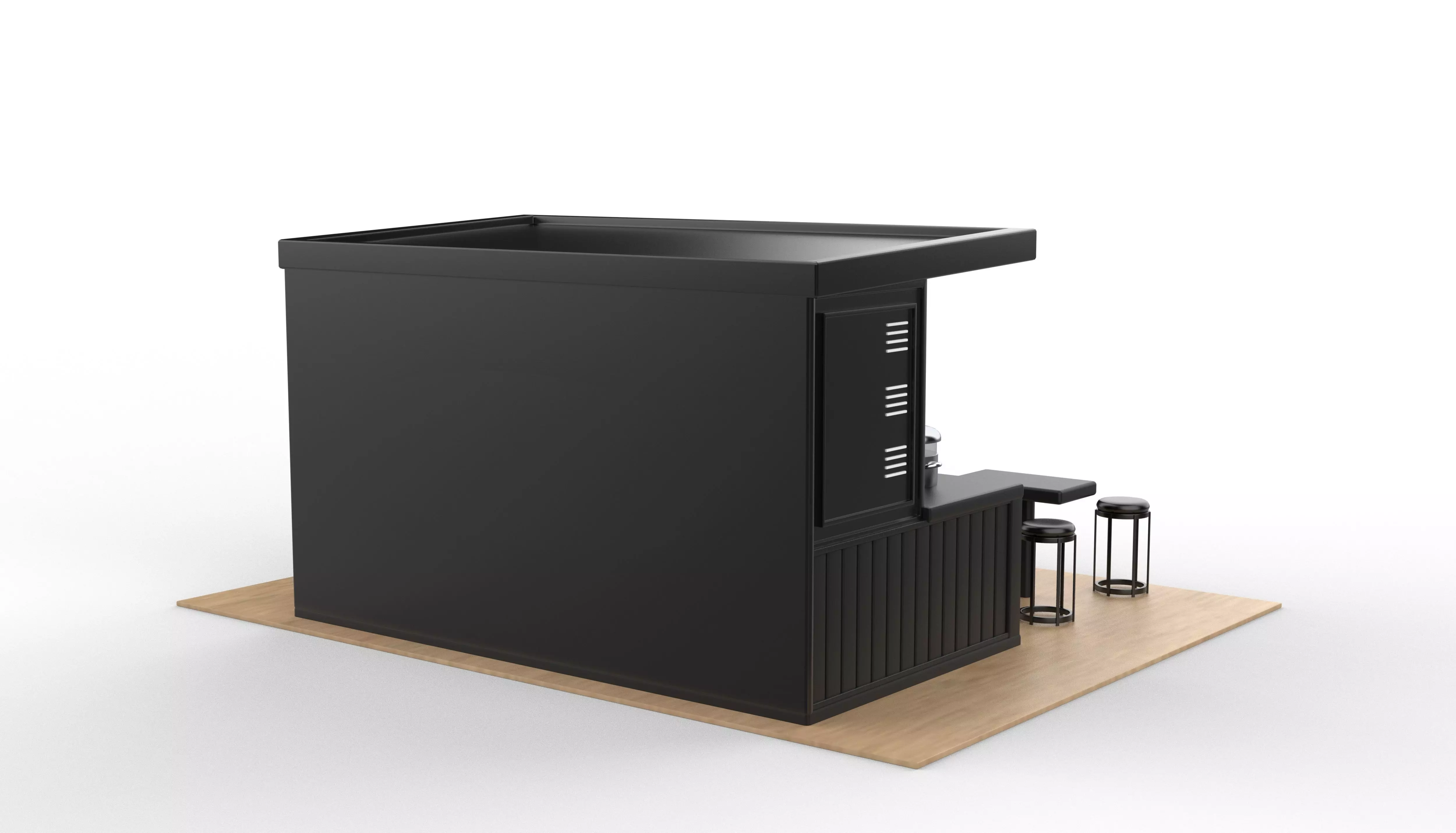 Container cafe  3D model_12