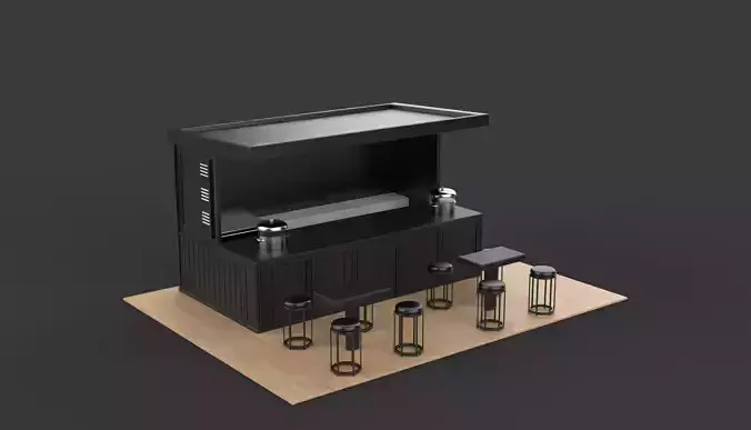 Container cafe  3D model