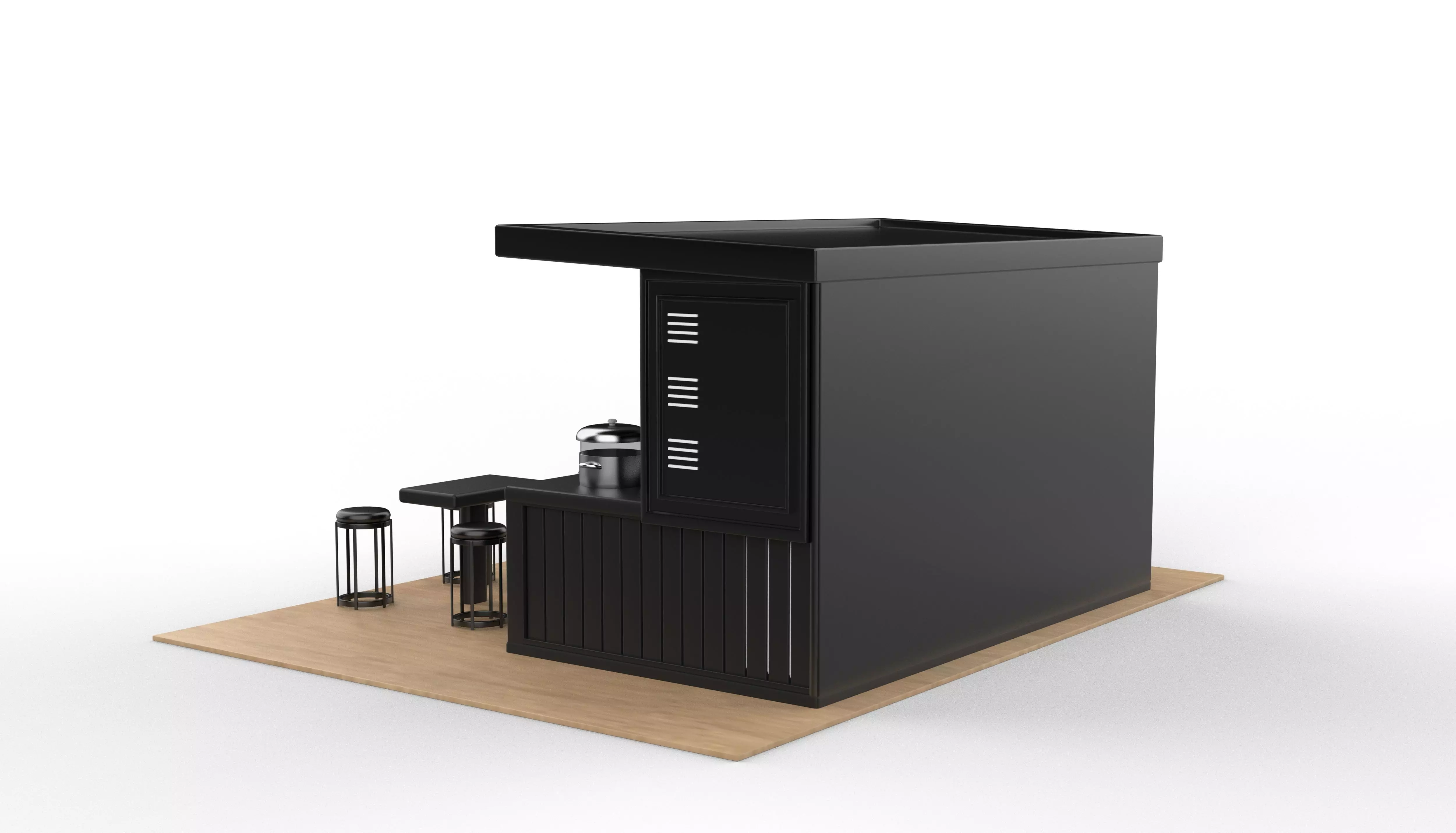 Container cafe  3D model_13