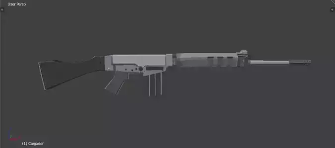 FN FAL 83 low poly