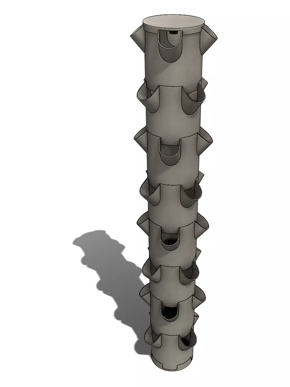 Hydroponics 3D print model_0