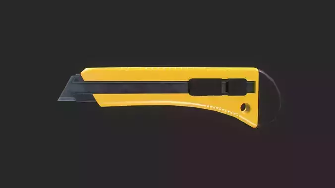 Utility Knife 3D Model Game-Ready Low-poly 3D model