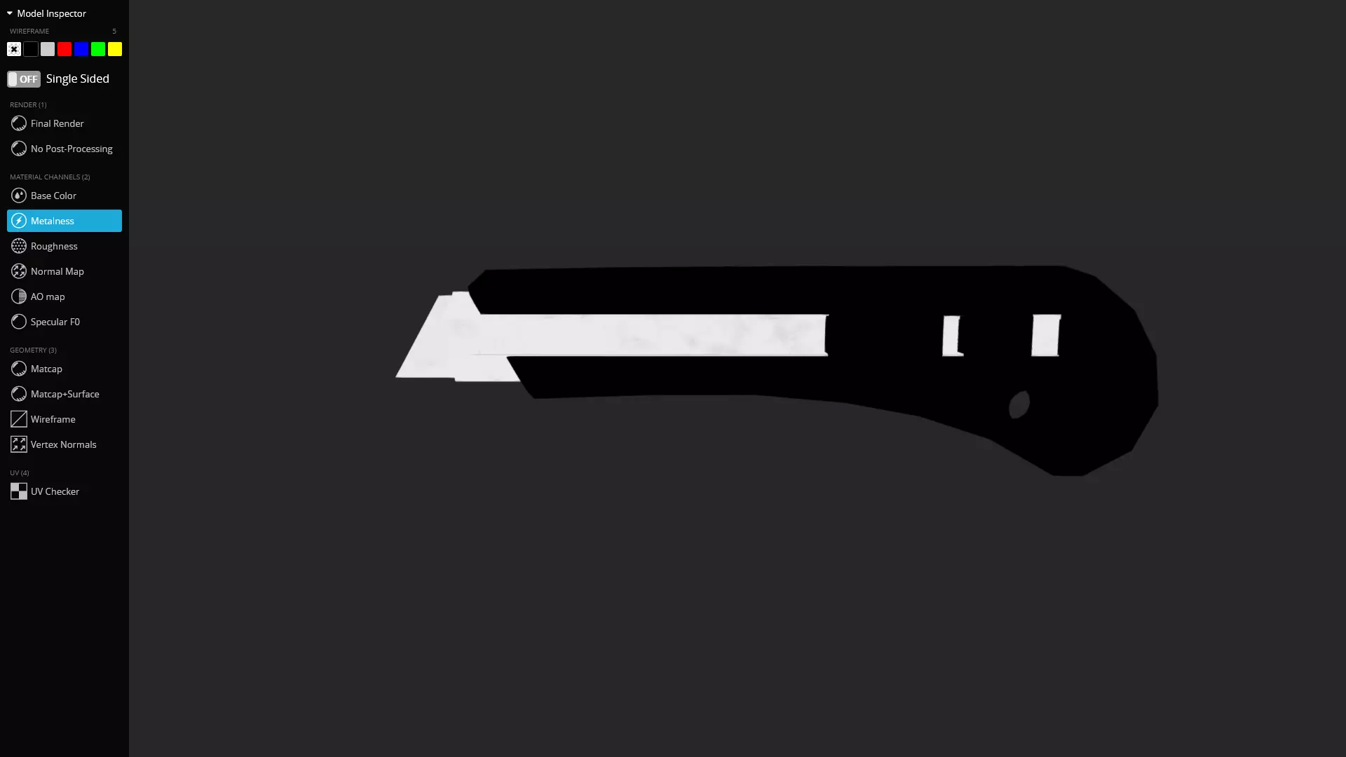 Utility Knife 3D Model Game-Ready Low-poly 3D model_9