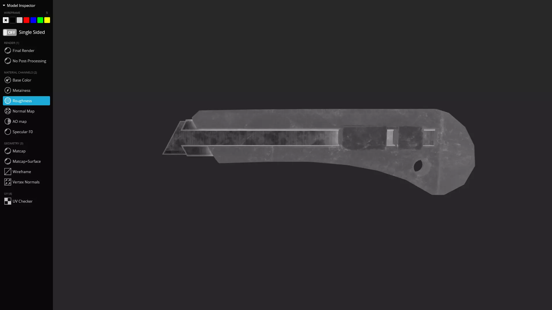 Utility Knife 3D Model Game-Ready Low-poly 3D model_10