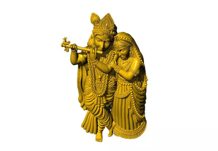 radha krishna 3d idols 3D print model_3