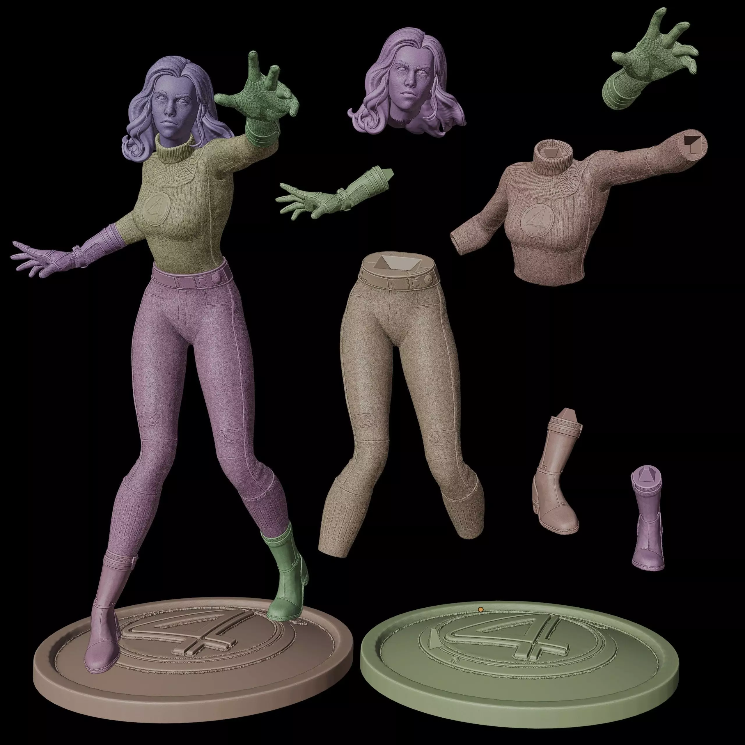 Susan Storm  3D print model_12
