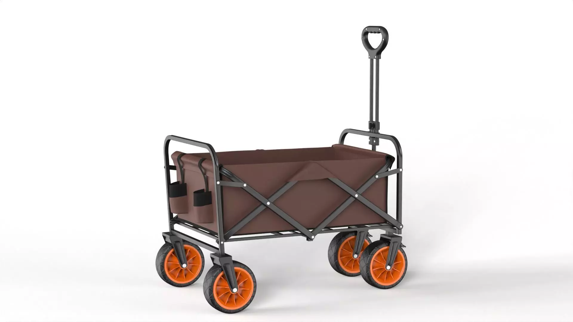 Foldable Garden Wagon Cart 3D model_3