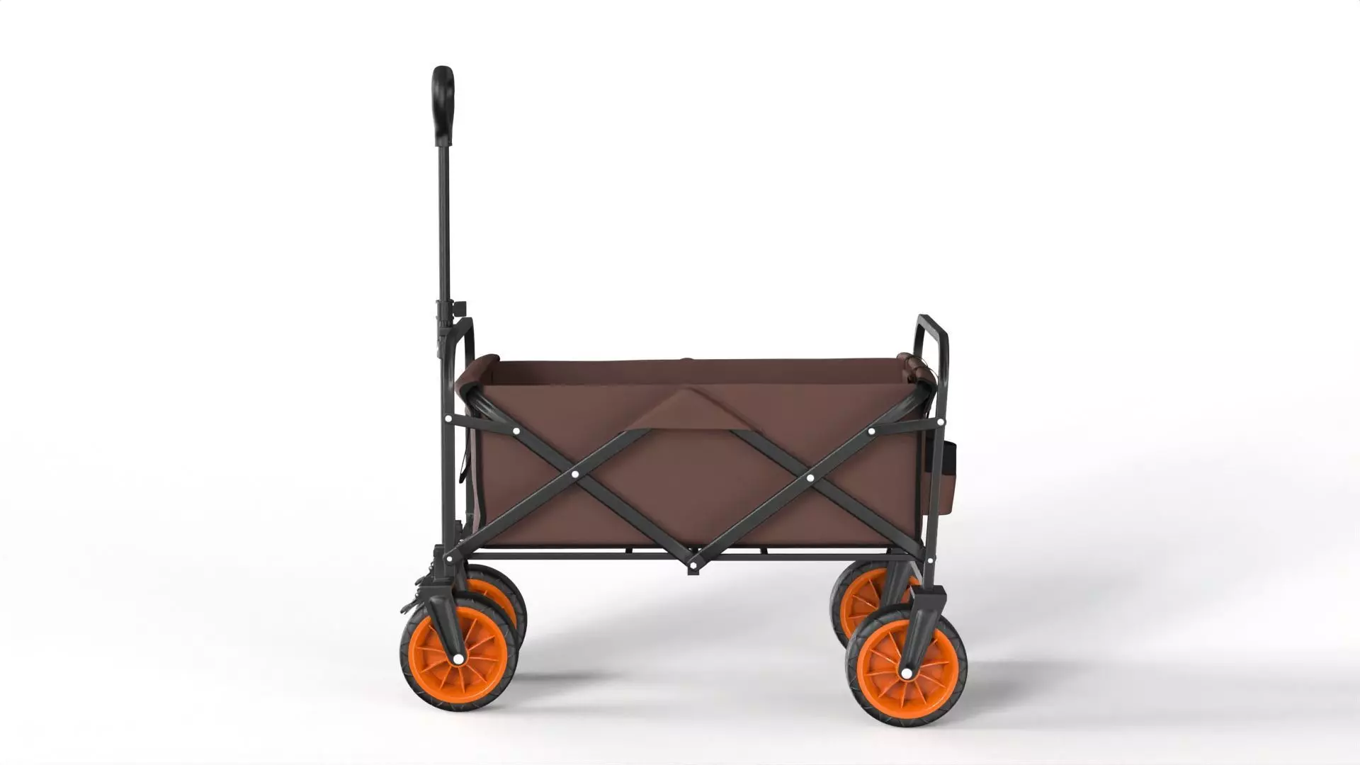 Foldable Garden Wagon Cart 3D model_2