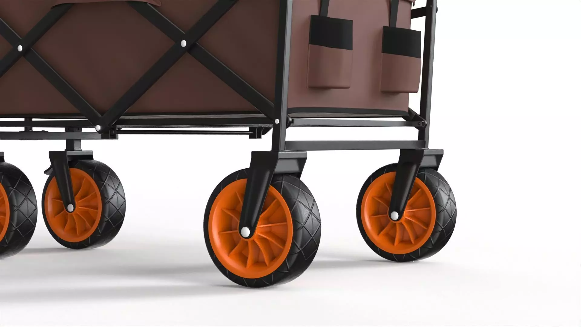 Foldable Garden Wagon Cart 3D model_6