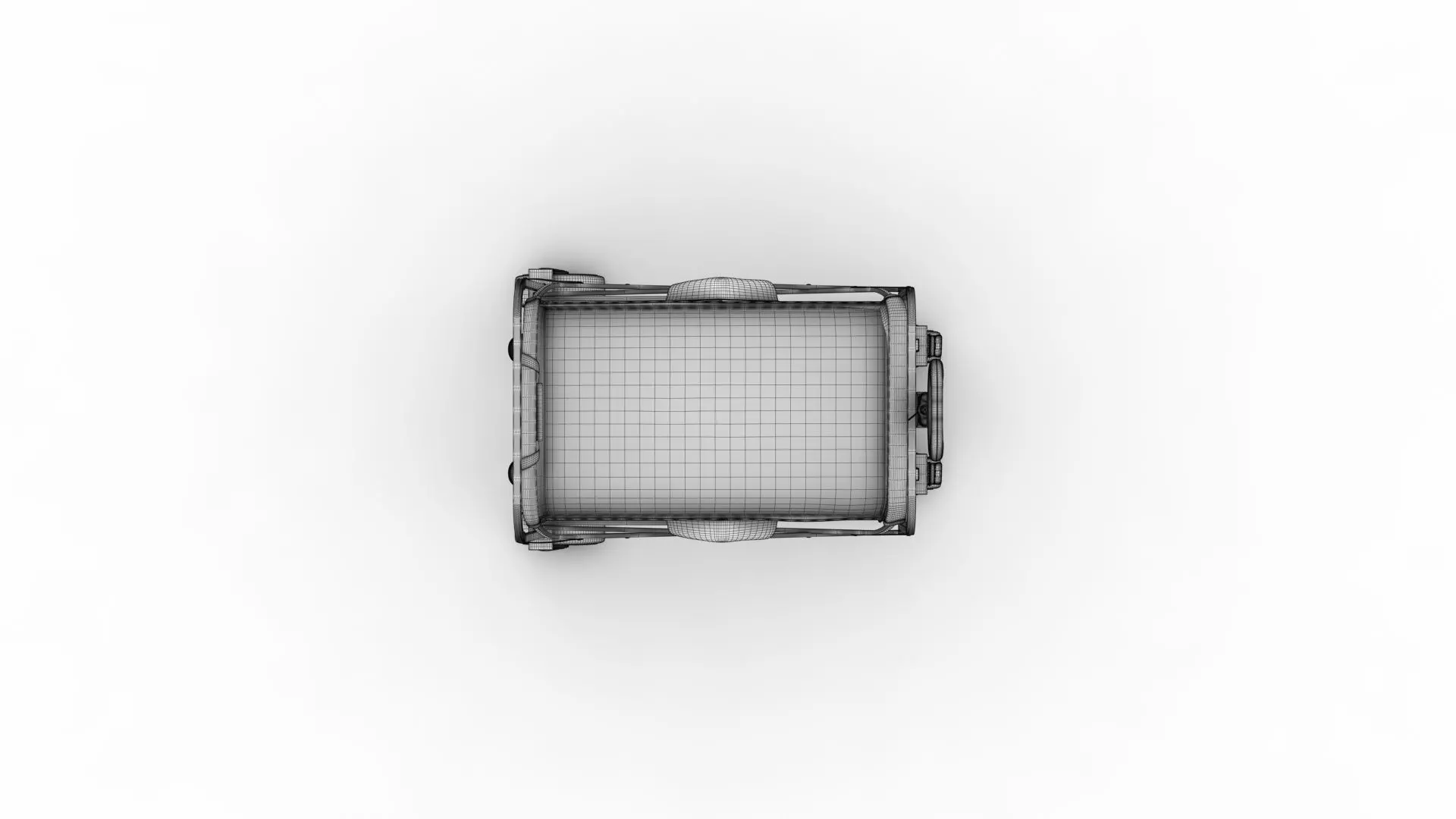 Foldable Garden Wagon Cart 3D model_16