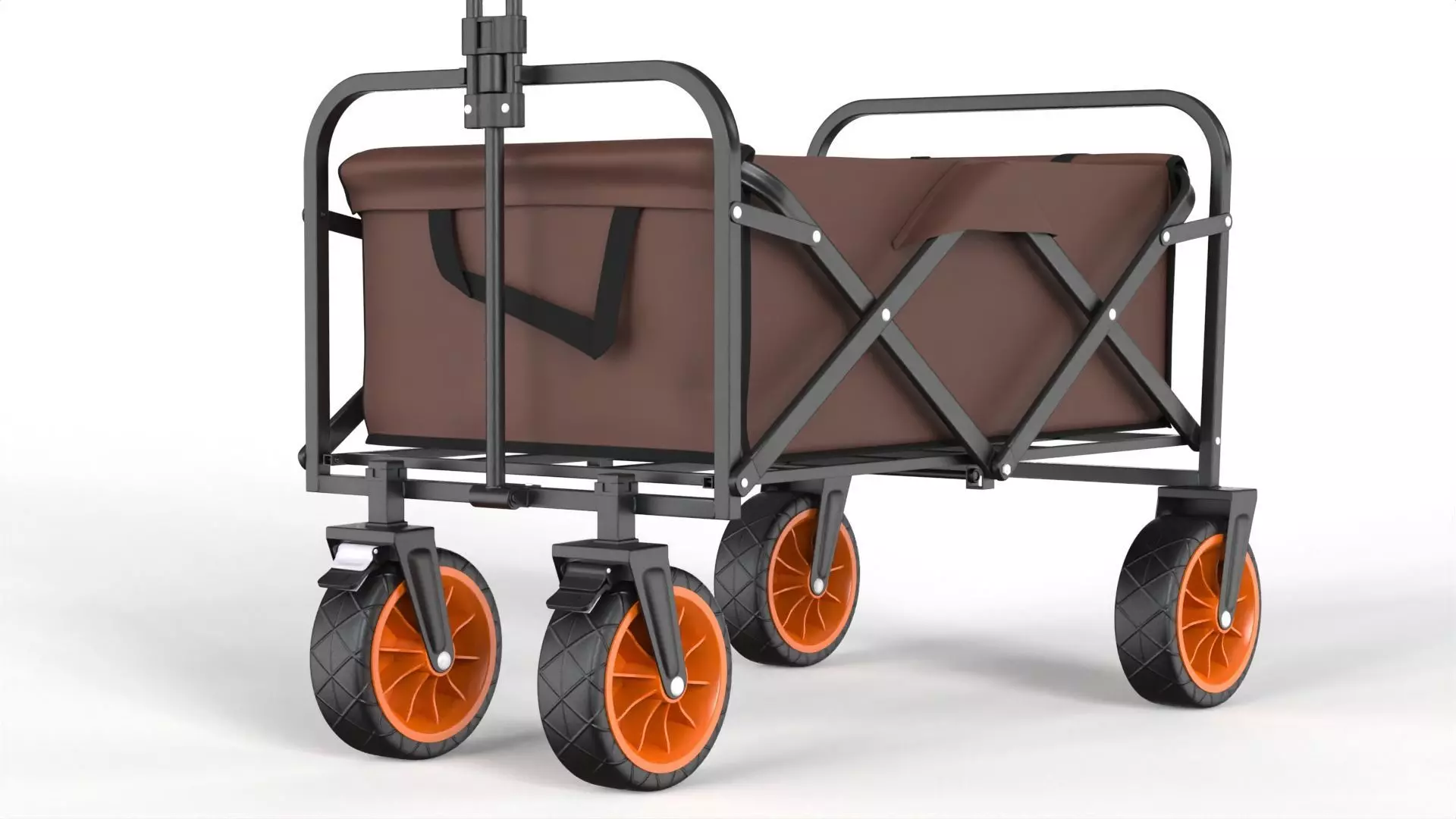 Foldable Garden Wagon Cart 3D model_9