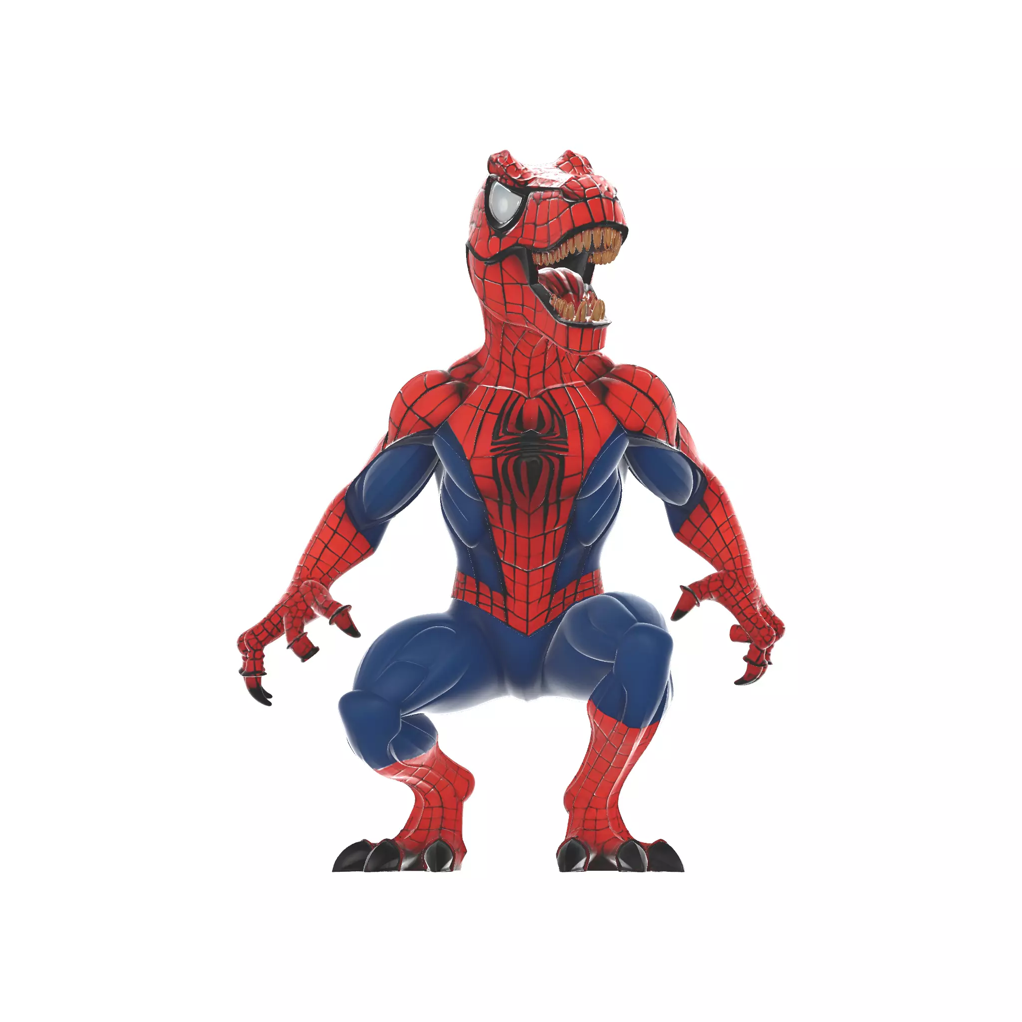 SpideRex Dinosaur Superhero Hybrid Figurine 3D print model_0