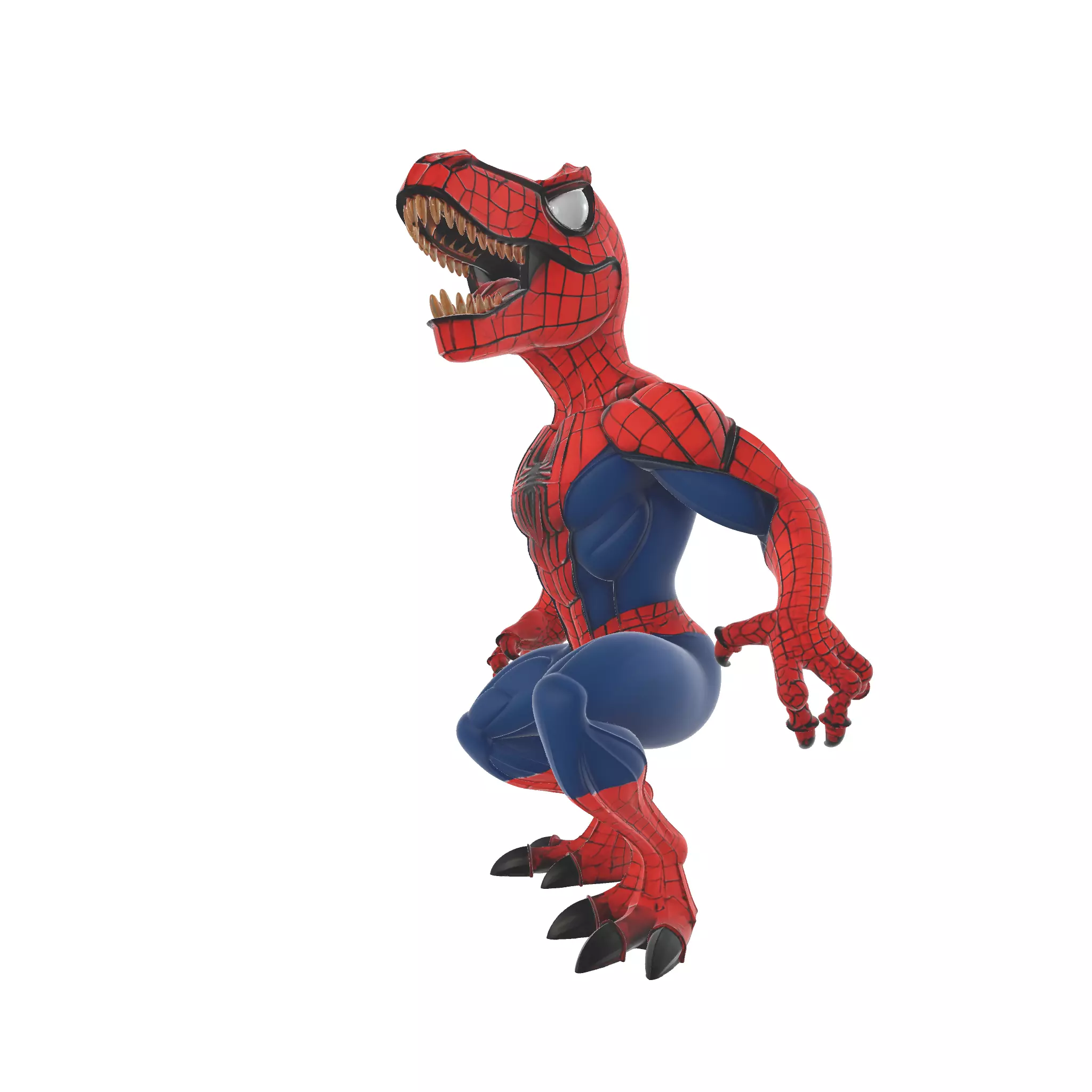 SpideRex Dinosaur Superhero Hybrid Figurine 3D print model_2