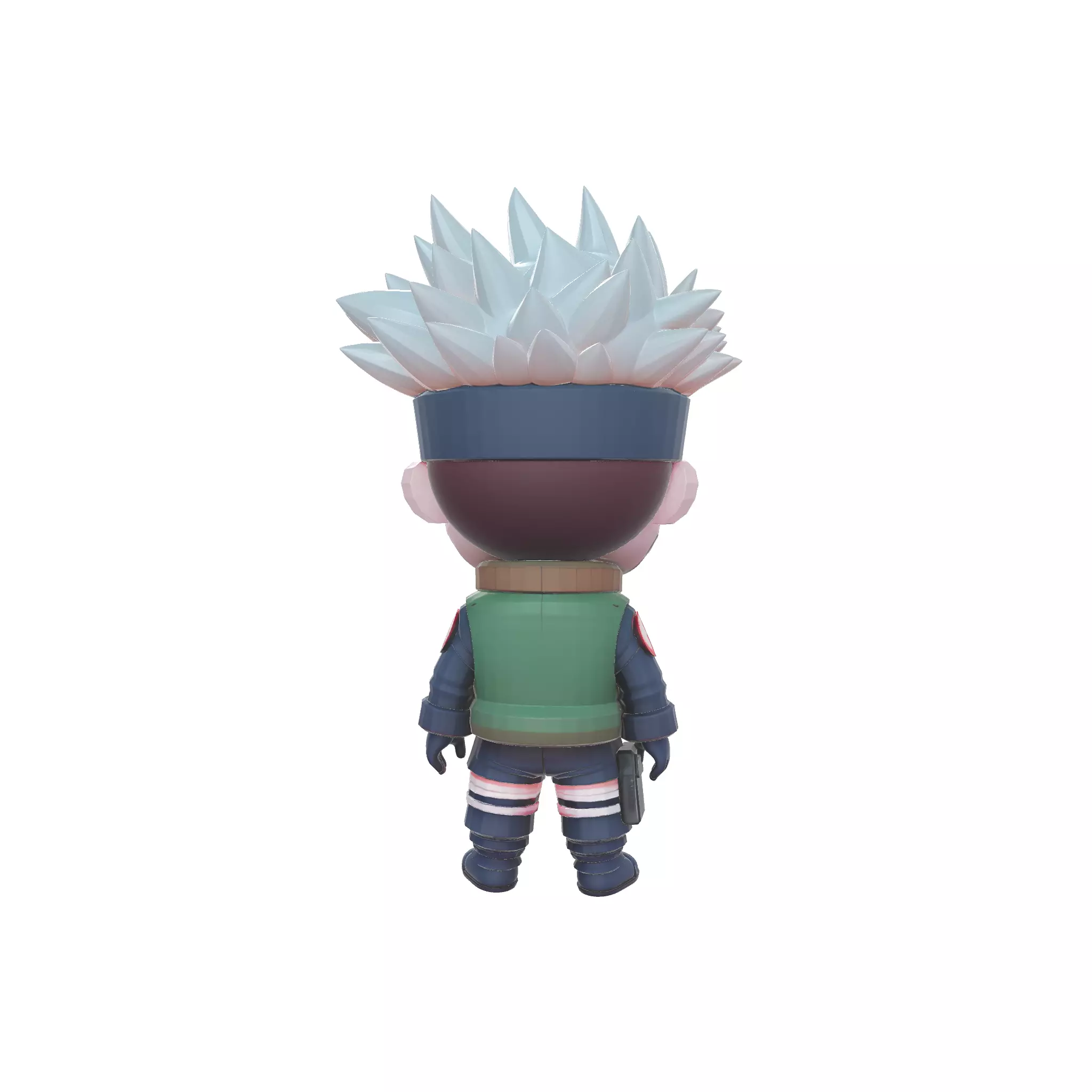 Kakashi Chibi Figurine Ninja Sensei Anime 3D print model_3