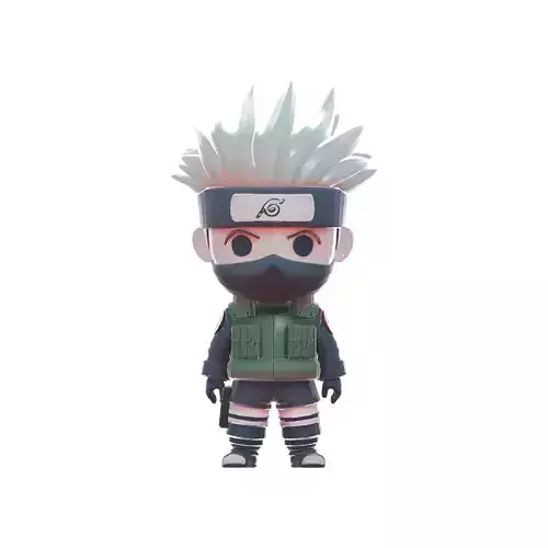 Kakashi Chibi Figurine Ninja Sensei Anime 3D print model
