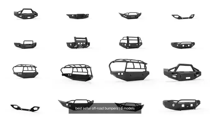 best seller off-road bumpers 3D Model Collection