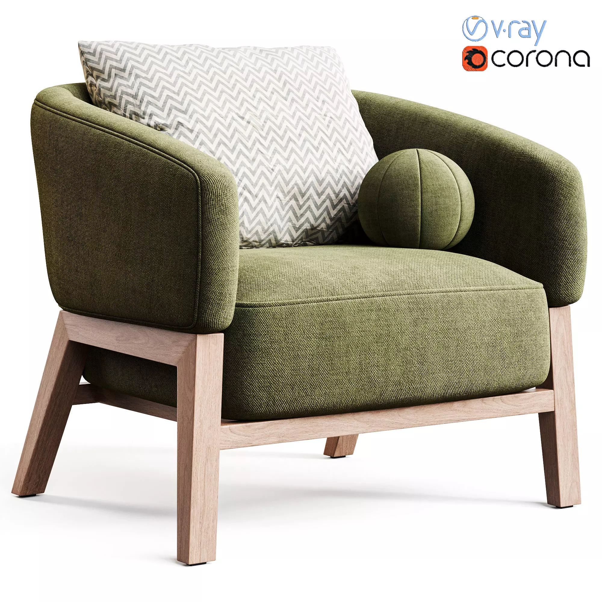 French Connection Armchair 3D model