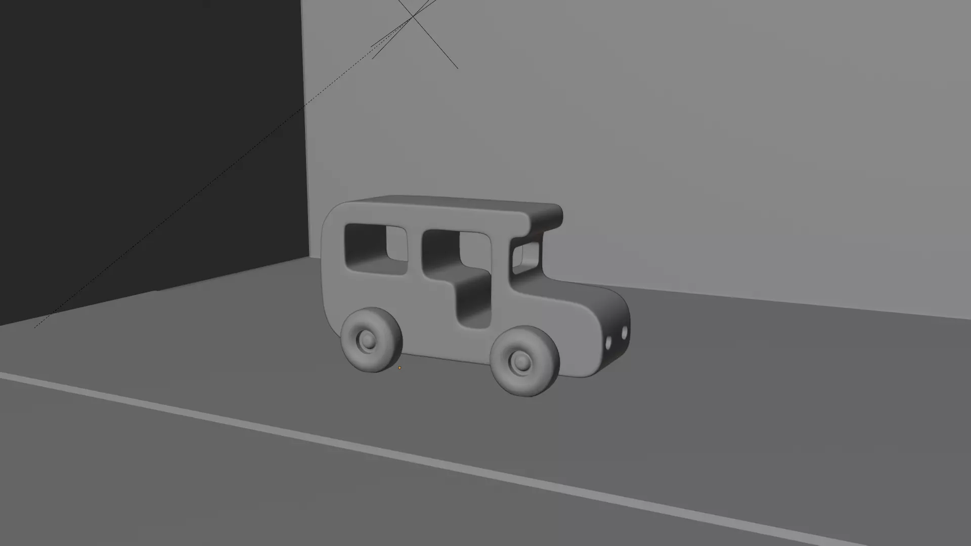 Low Poly Toy Bus Low-poly 3D model_3