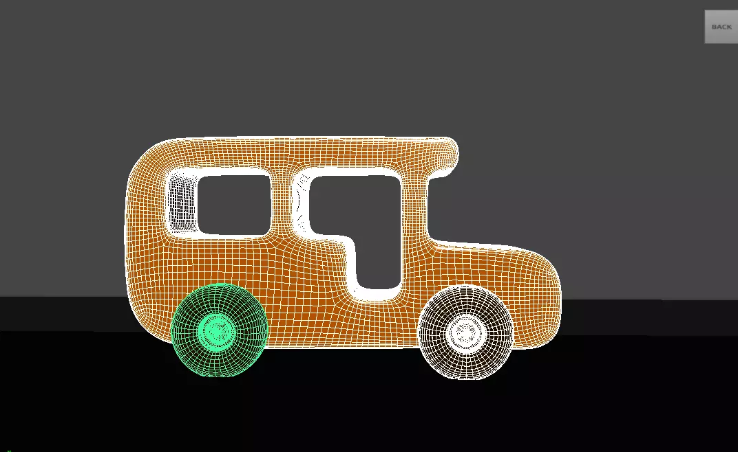 Low Poly Toy Bus Low-poly 3D model_4