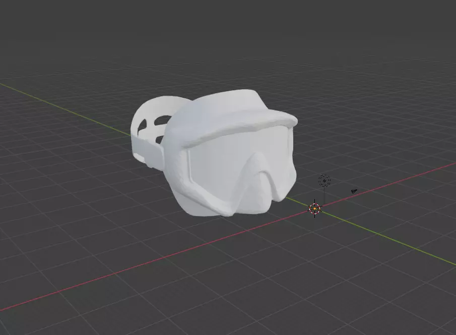 Snorkel Mask 3D Model STL FBX OBJ Digital Download 3D print model_4