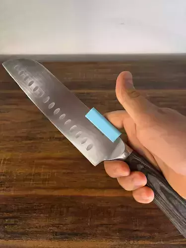 The Blade Barrier Chef Knife Finger Guard Callus Protector 3D print model