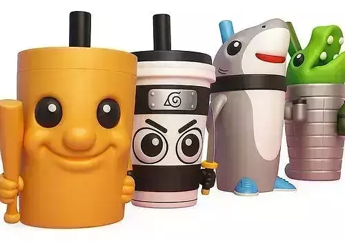 milkshake brainrot x 4 300 ml 3D model