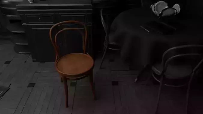 Vintage Wooden Dining Chair