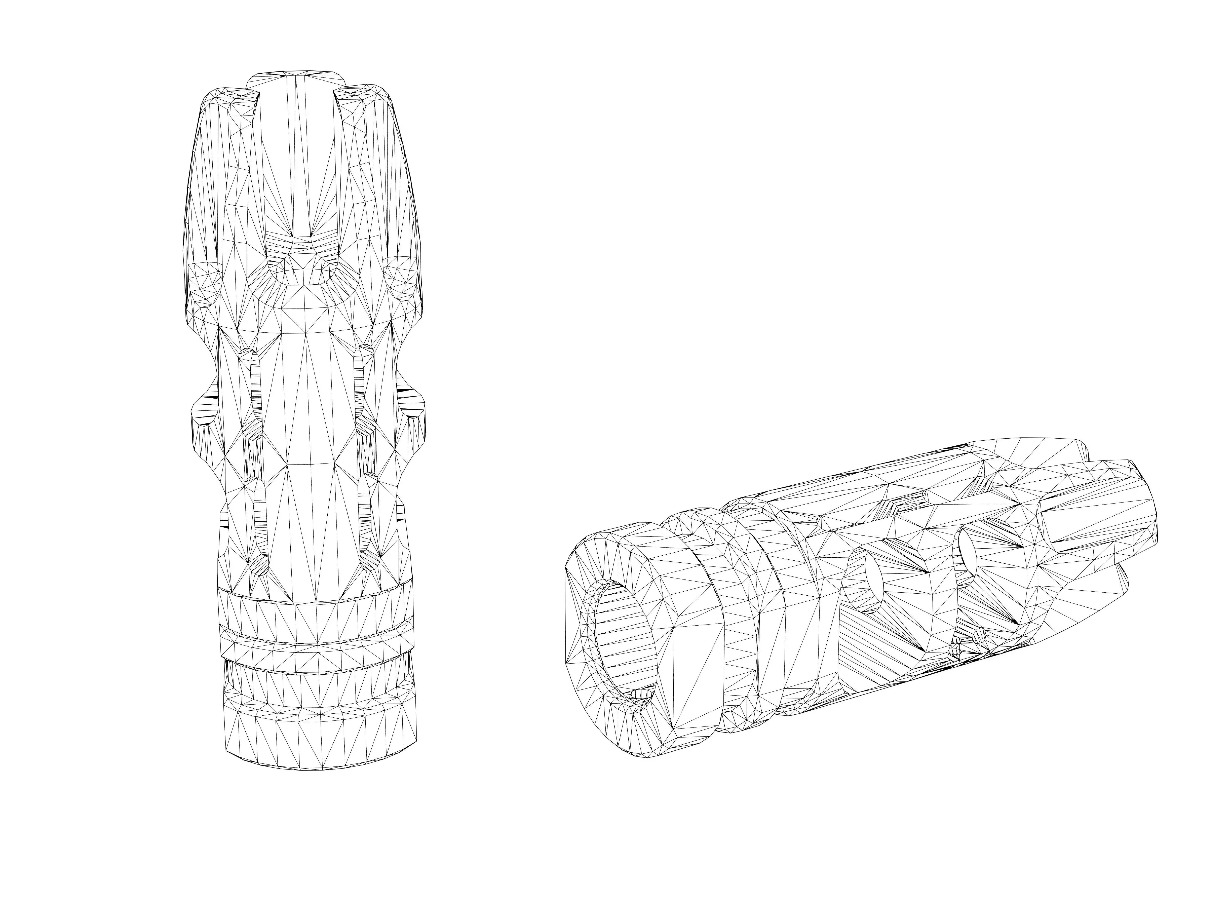 VG6 EPSILON 556 MUZZLE BRAKE Low-poly 3D model_8