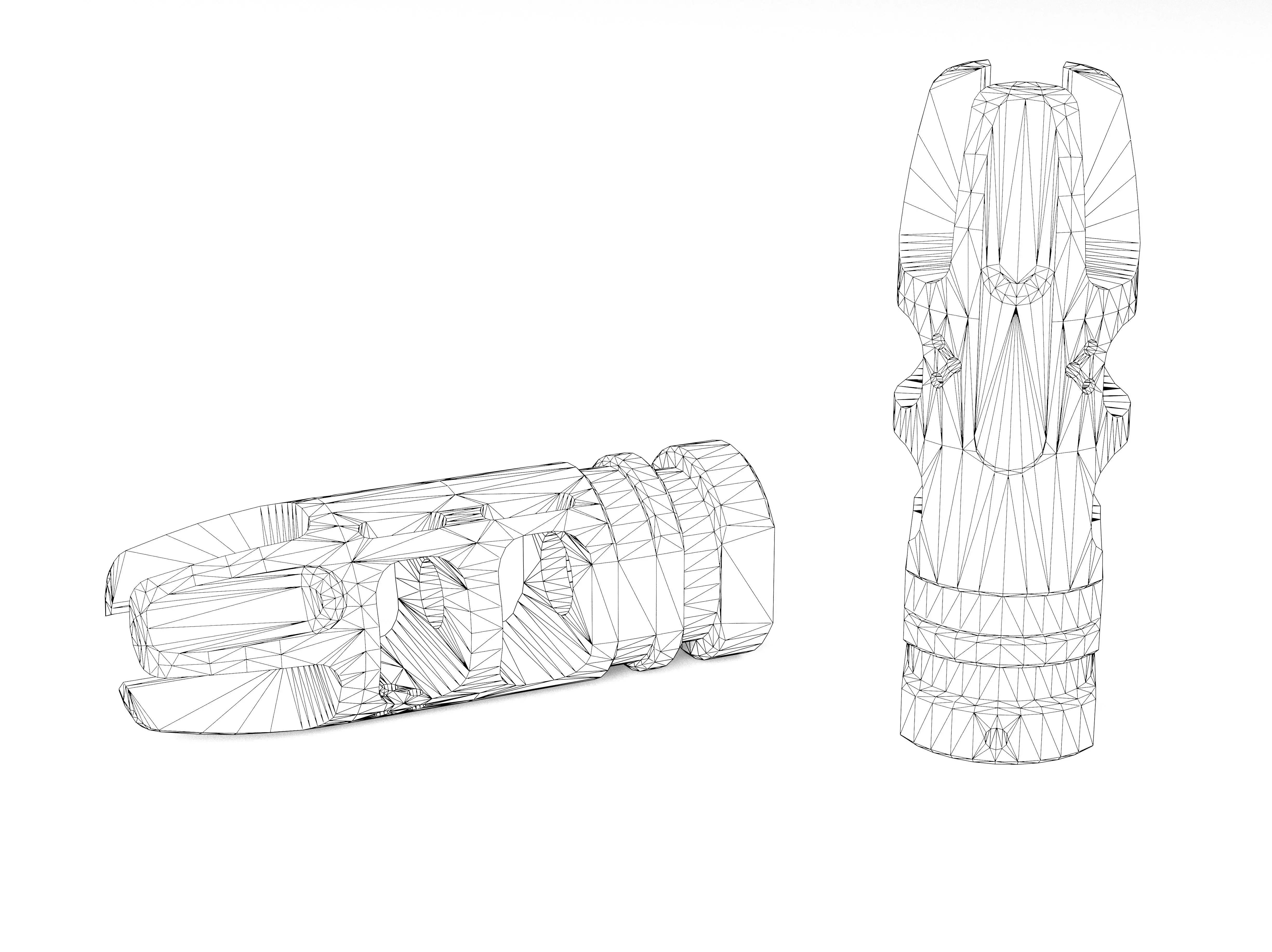 VG6 EPSILON 556 MUZZLE BRAKE Low-poly 3D model_7