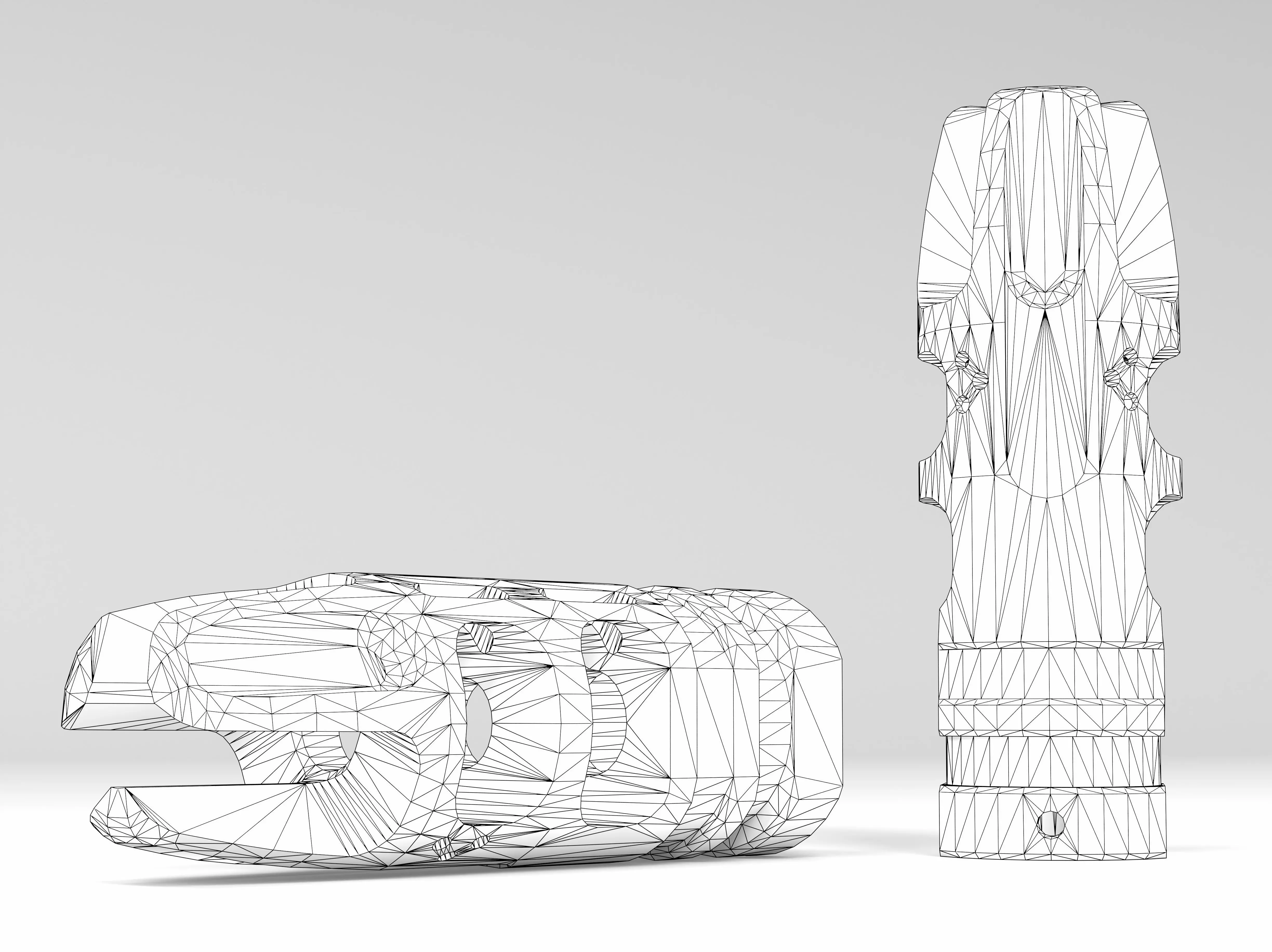 VG6 EPSILON 556 MUZZLE BRAKE Low-poly 3D model_6