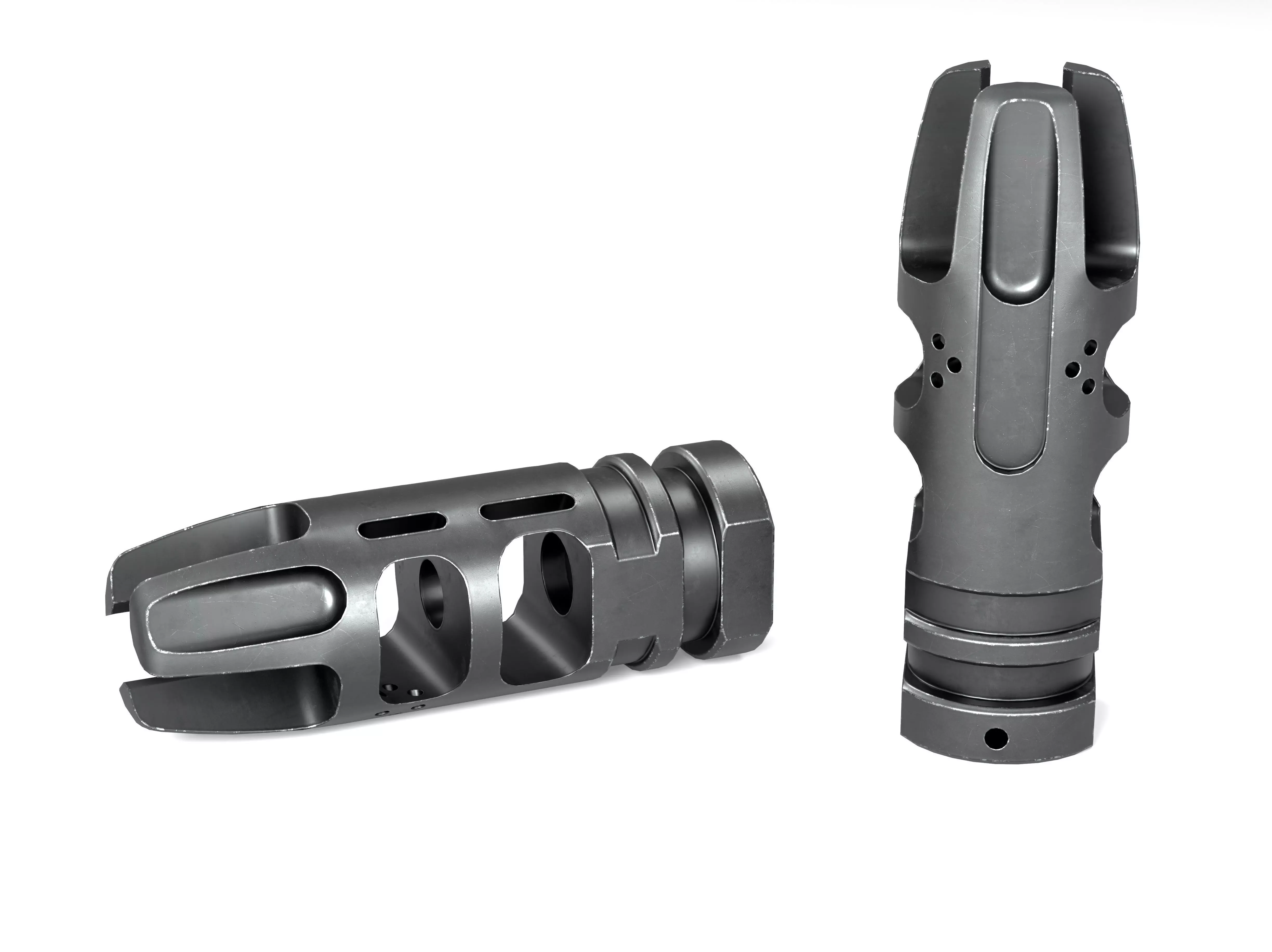 VG6 EPSILON 556 MUZZLE BRAKE Low-poly 3D model_2