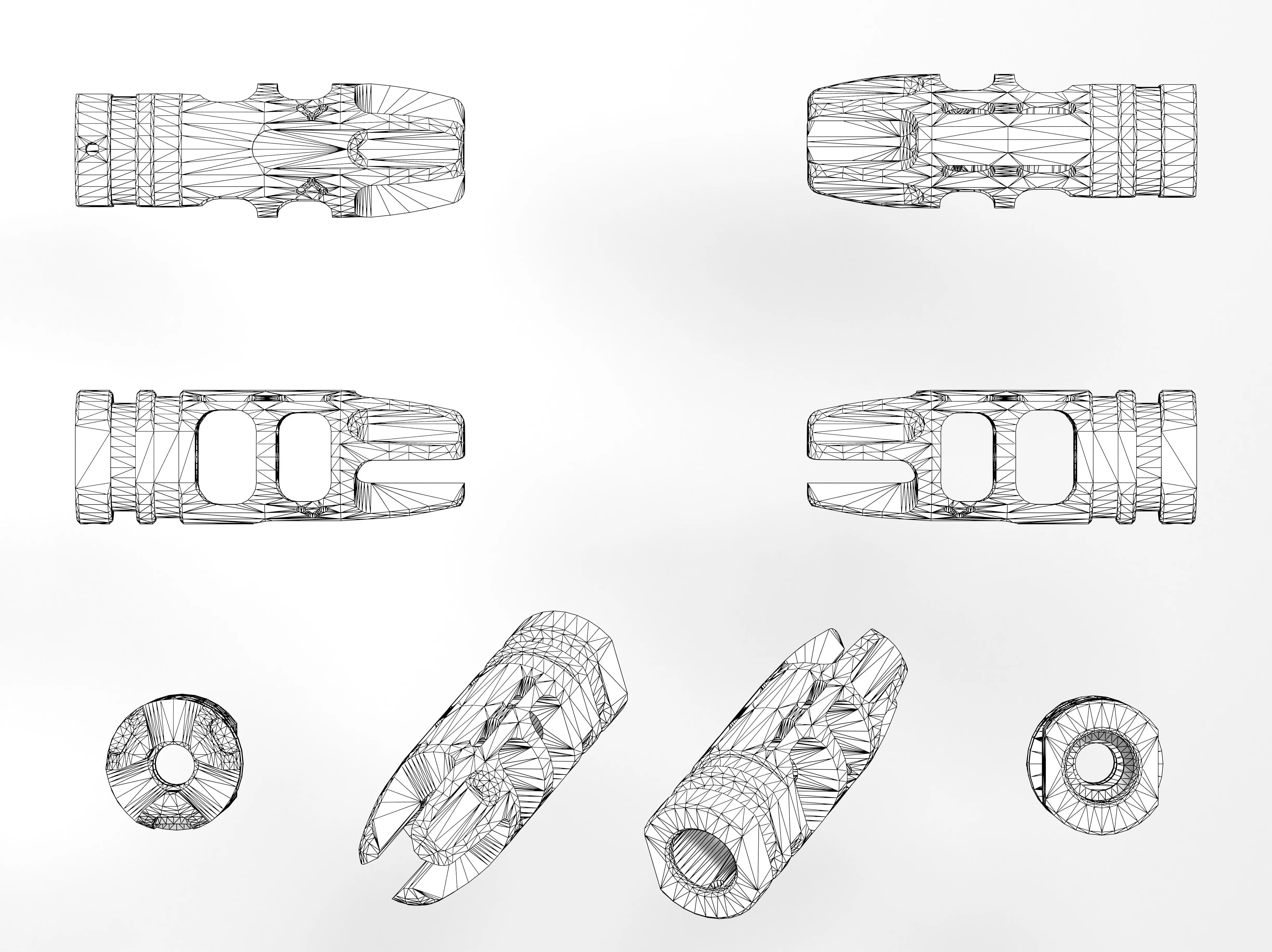 VG6 EPSILON 556 MUZZLE BRAKE Low-poly 3D model_10