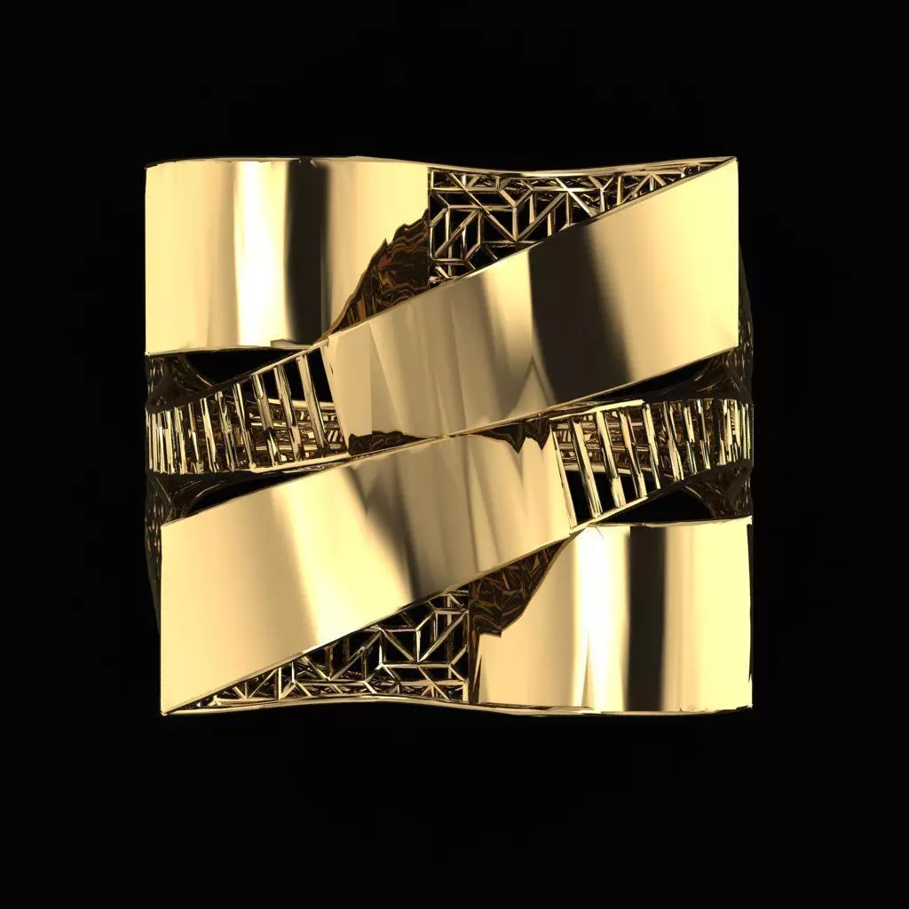 Beautiful Turkish Ring  3D print model_1