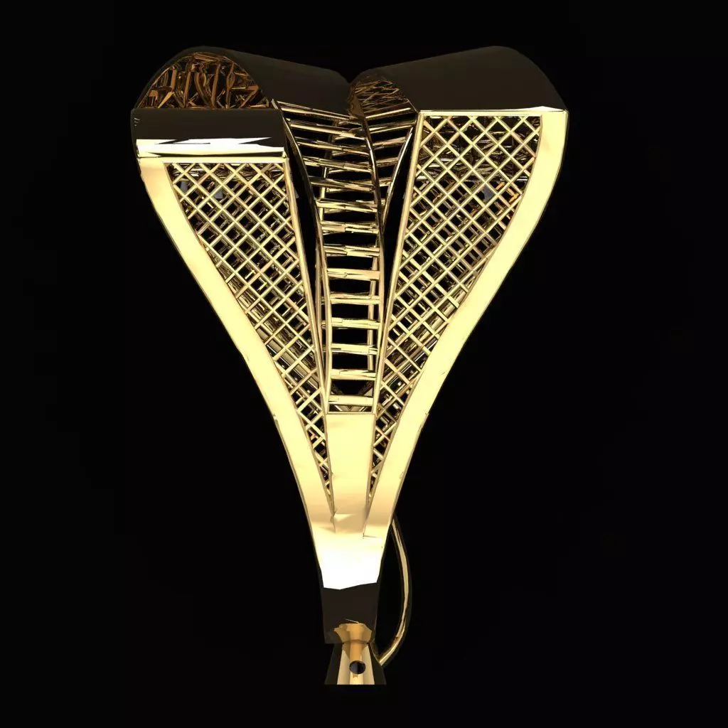 Beautiful Turkish Ring  3D print model_3