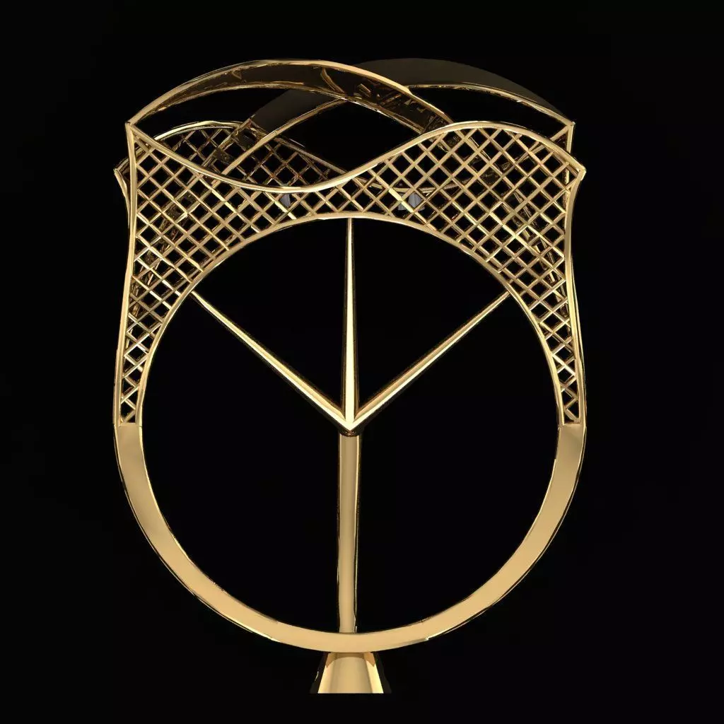 Beautiful Turkish Ring  3D print model_2