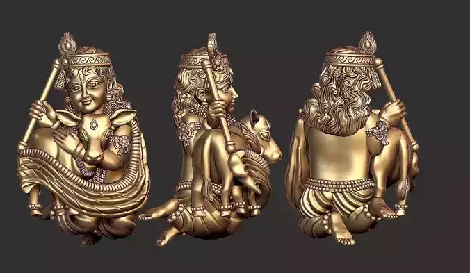 Bal Gopal 3D pendent