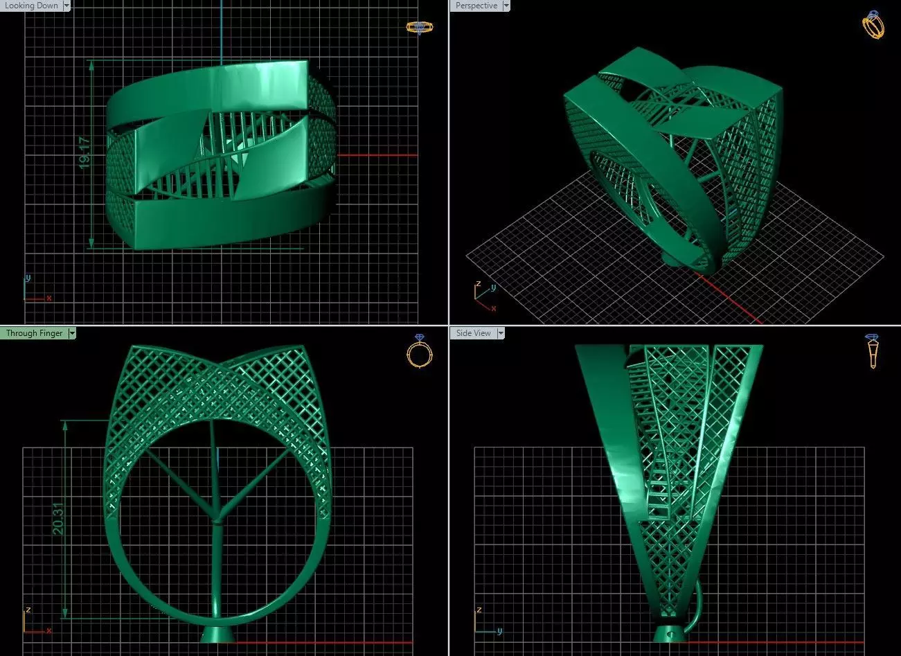 Beautiful Turkish Ring 3D print model_4