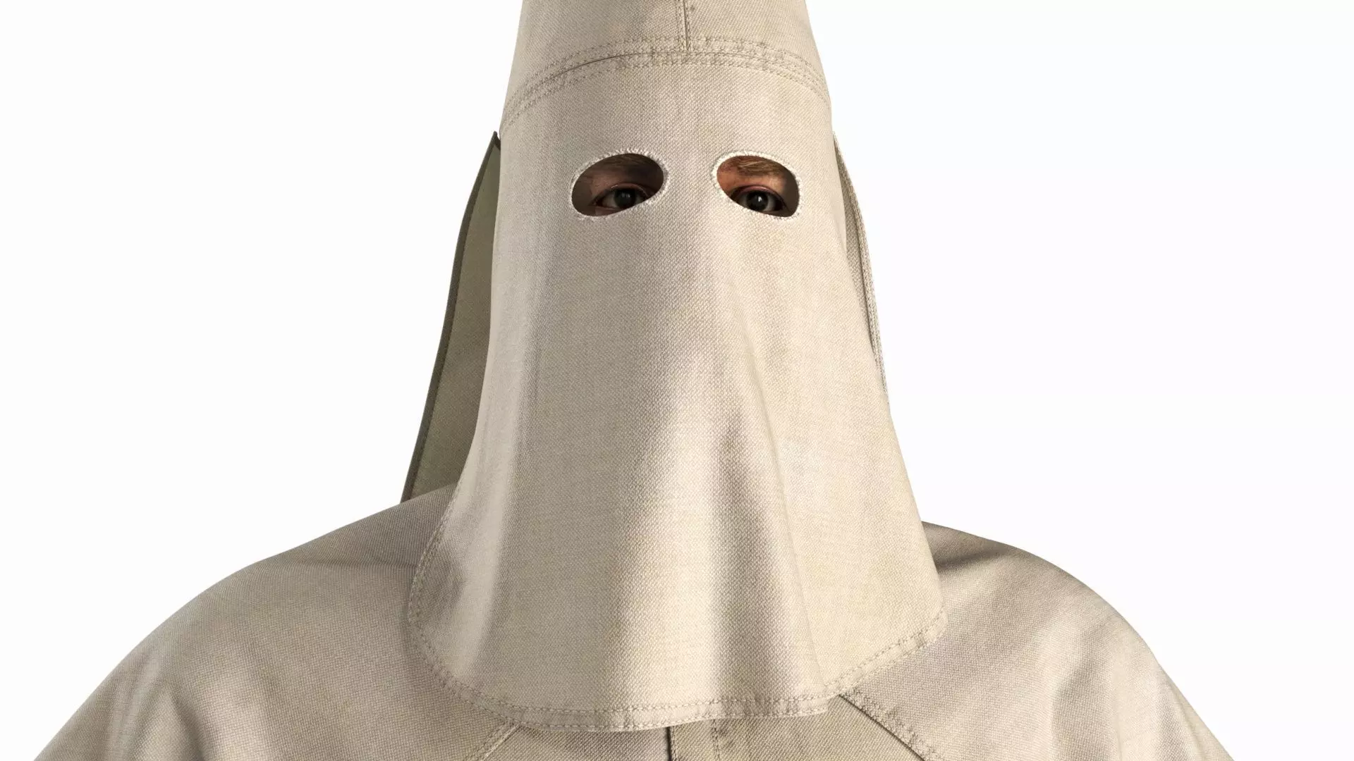 Character Ku Klux Klan in Old Mantle and Mask 3D model_10