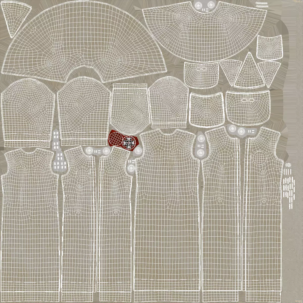 Character Ku Klux Klan in Old Mantle and Mask 3D model_16