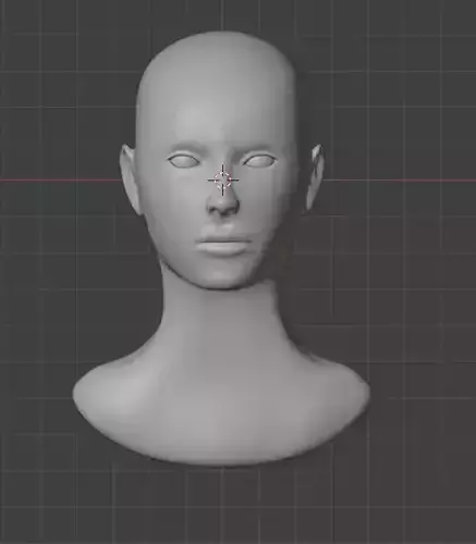 Stylized Human Head Base Mesh