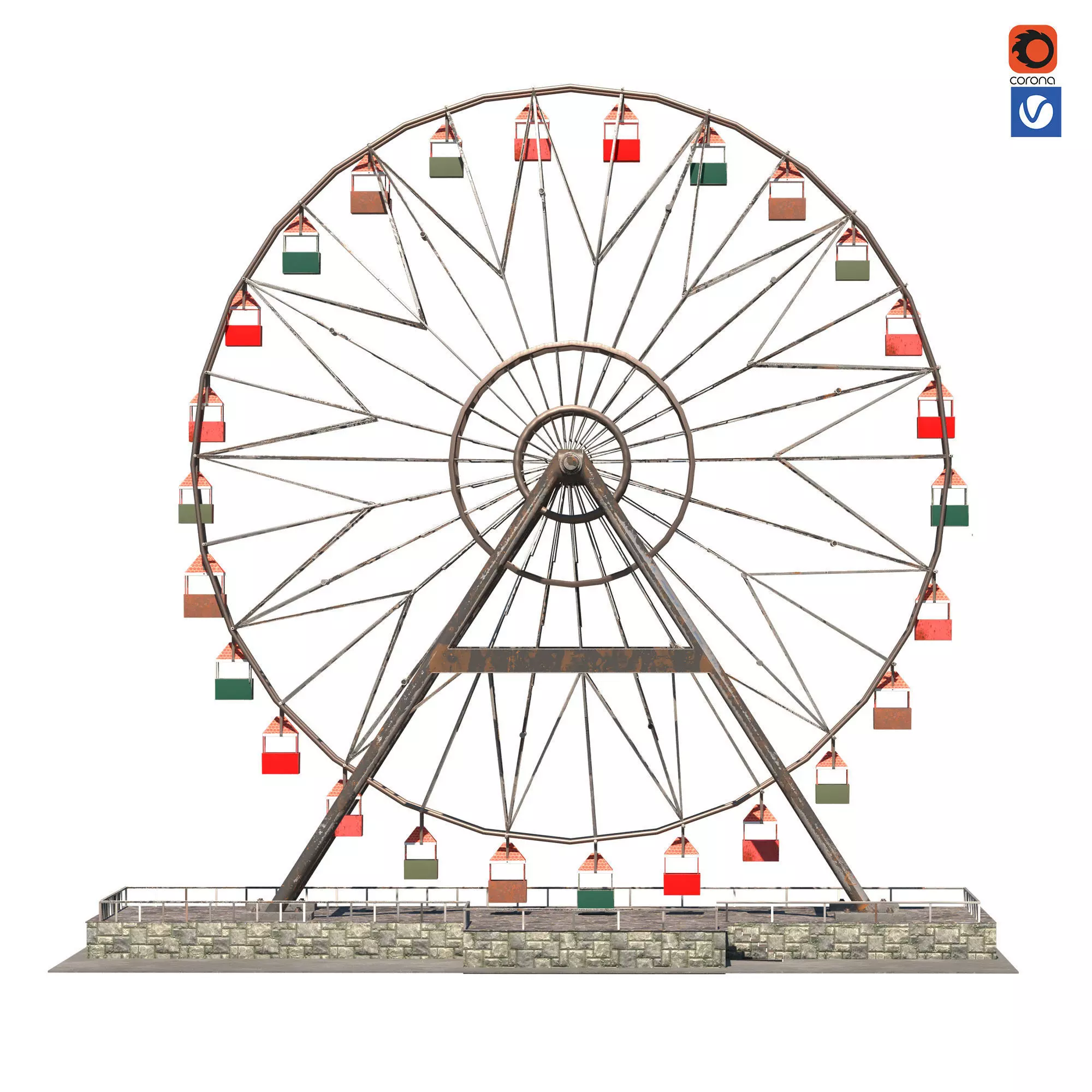 Ferris wheel 3D model