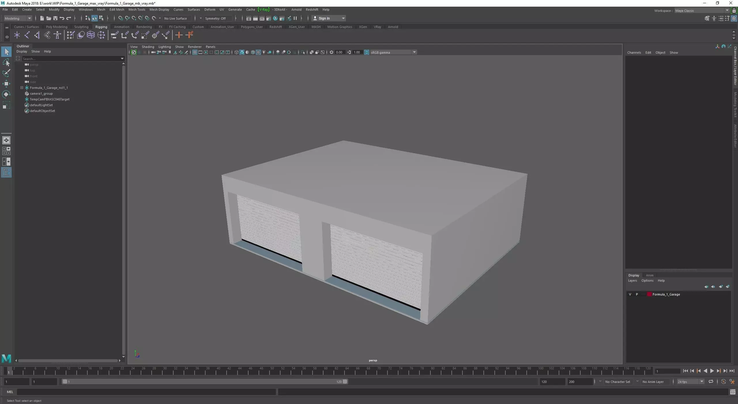 Formula 1 Garage 3D model_26