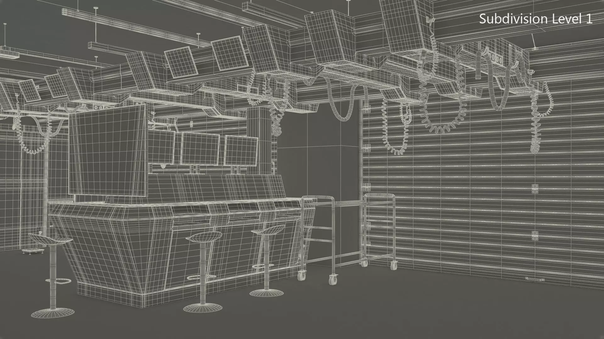 Formula 1 Garage 3D model_19