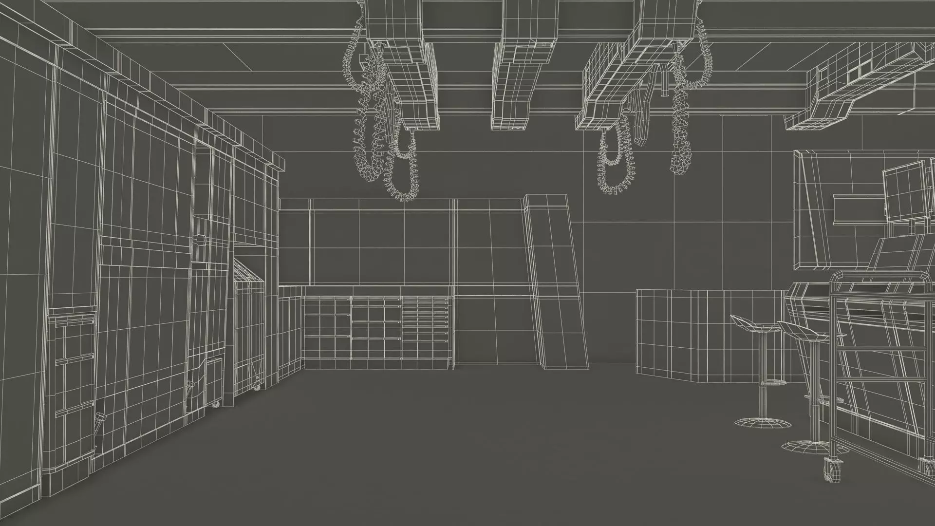 Formula 1 Garage 3D model_33