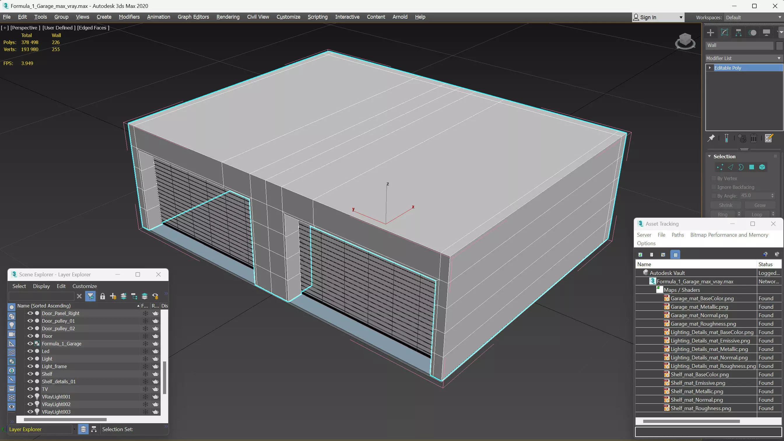 Formula 1 Garage 3D model_22