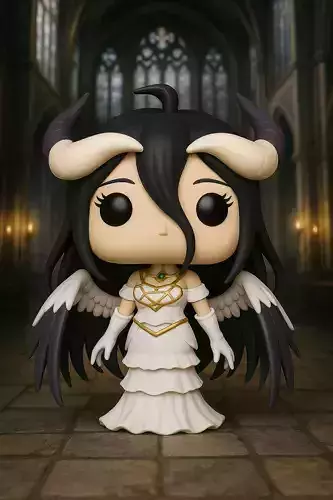Funko pop Overlord Albedo 3D print model