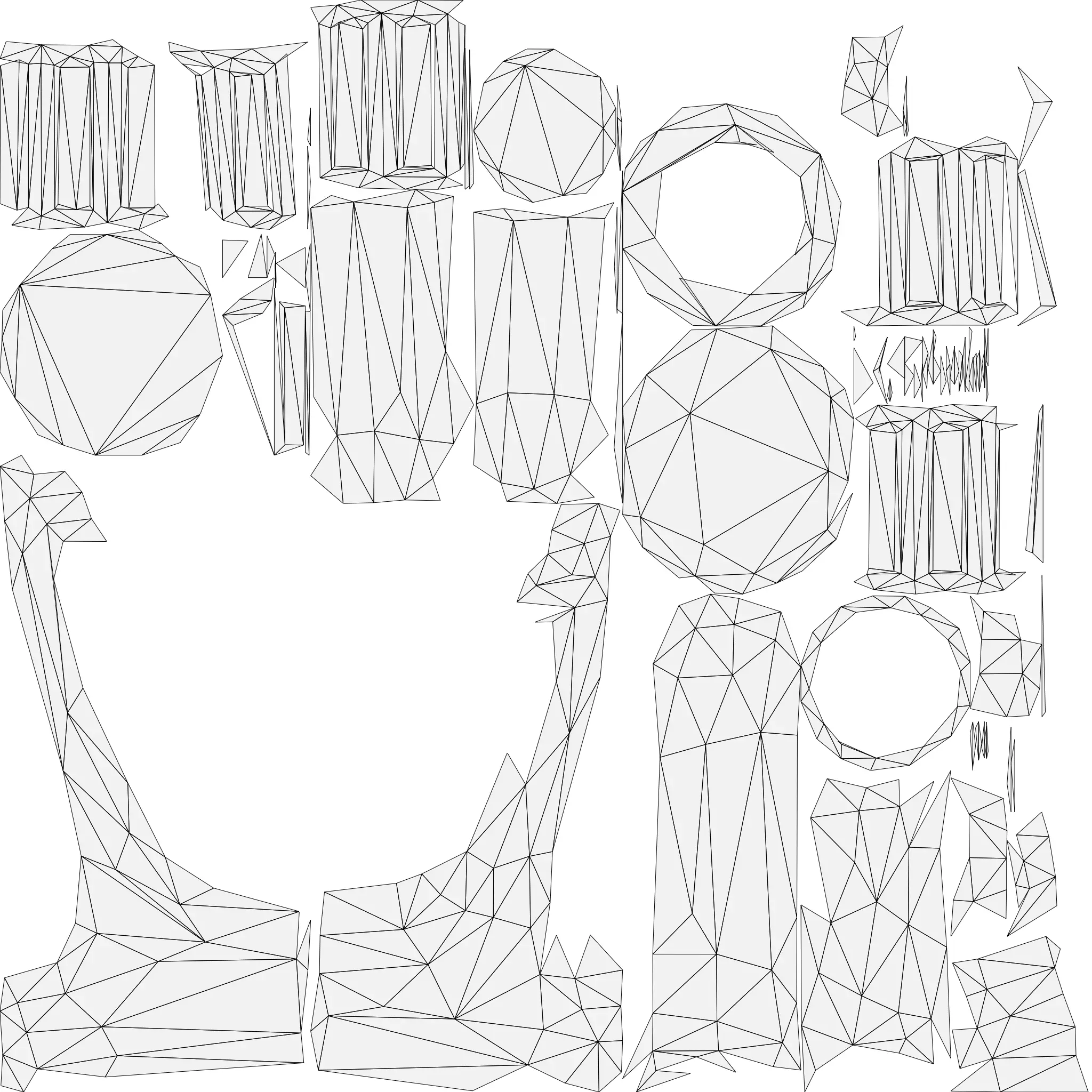 Low Poly Bathroom Basin with Tap Game Ready PBR FBX OBJ STL Low-poly 3D model_11